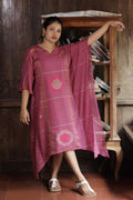 ABSTRACT PREMIUM JAMDHANI KAFTAN DRESSS