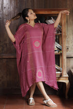 ABSTRACT PREMIUM JAMDHANI KAFTAN DRESSS