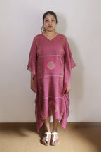 ABSTRACT PREMIUM JAMDHANI KAFTAN DRESSS