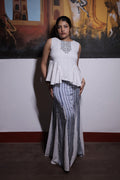 HALO  STRIPE SKIRT SET