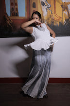 HALO  STRIPE SKIRT SET