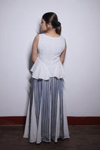 HALO  STRIPE SKIRT SET