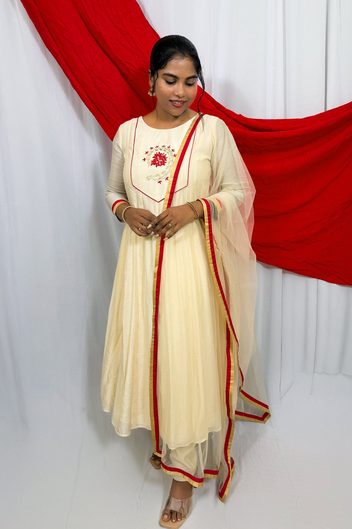 CHETHI BUTA ANARKALI SET