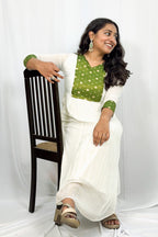 BANASARI BROCADE YOKE DRESS