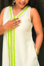 AURELIA V-NECK TUNIC DRESS