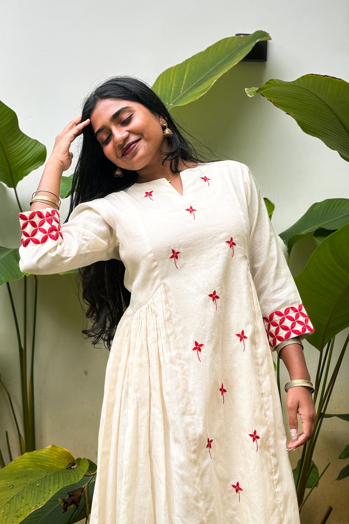 CHETHI SIDE GATHER SHORT DRESS