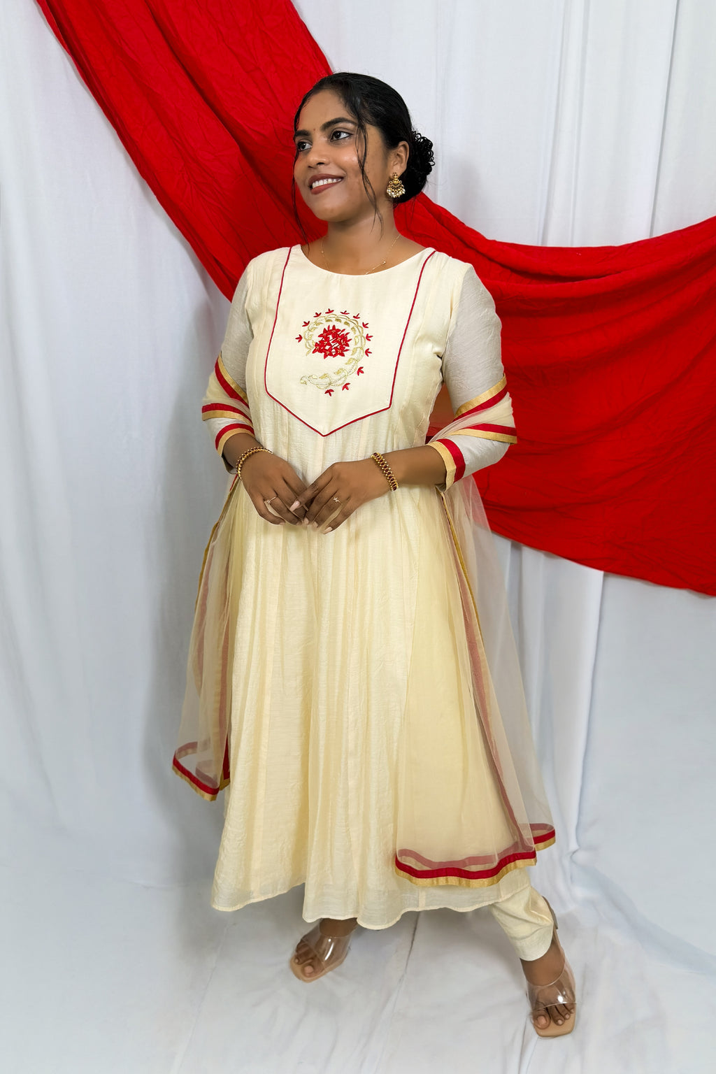 CHETHI BUTA ANARKALI SET