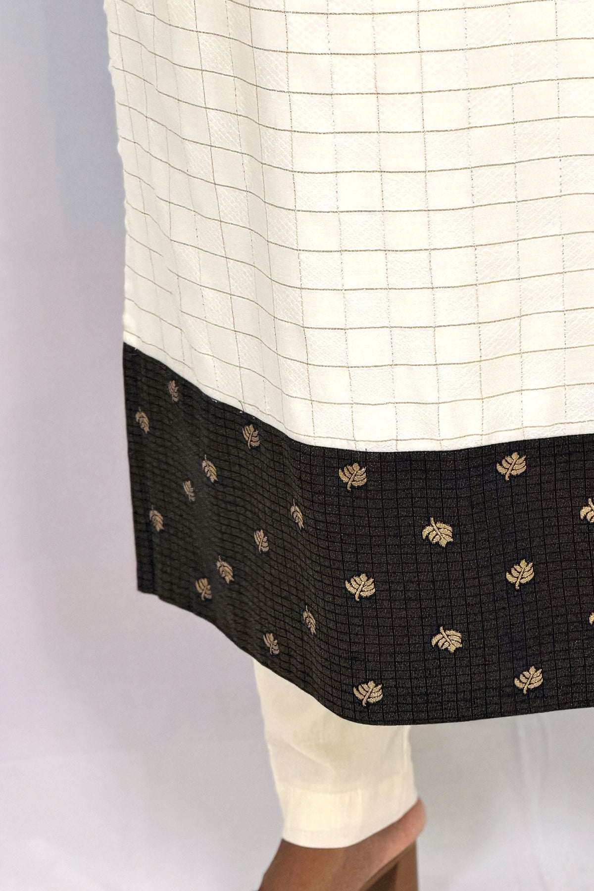 EBONY SLITTED KURTA