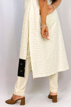 EBONY SLITTED KURTA