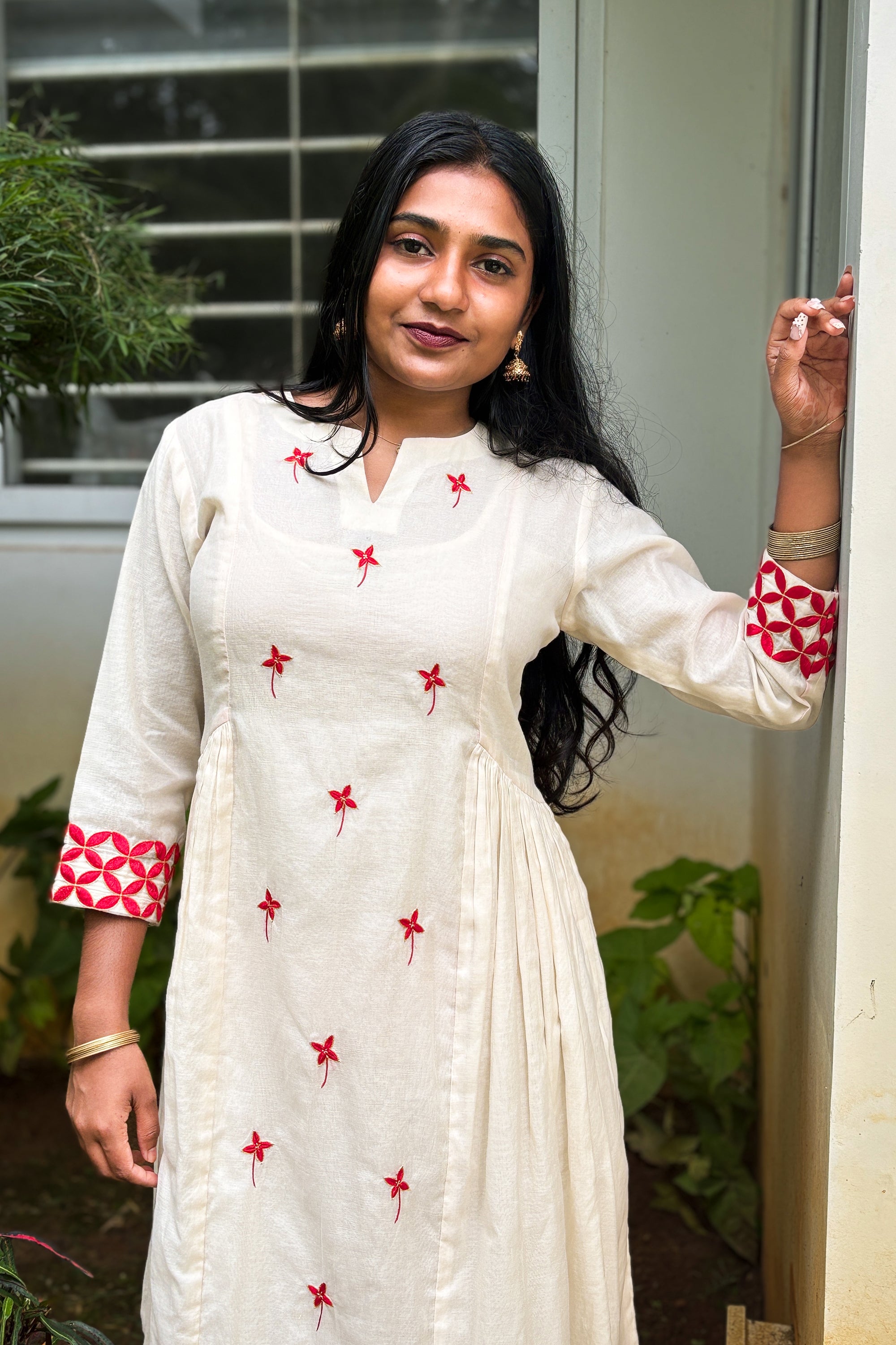 CHETHI SIDE GATHER SHORT DRESS