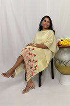 CHETHI SHIMMER PLEATED KAFTAN DRESS