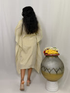 CHETHI SHIMMER PLEATED KAFTAN DRESS