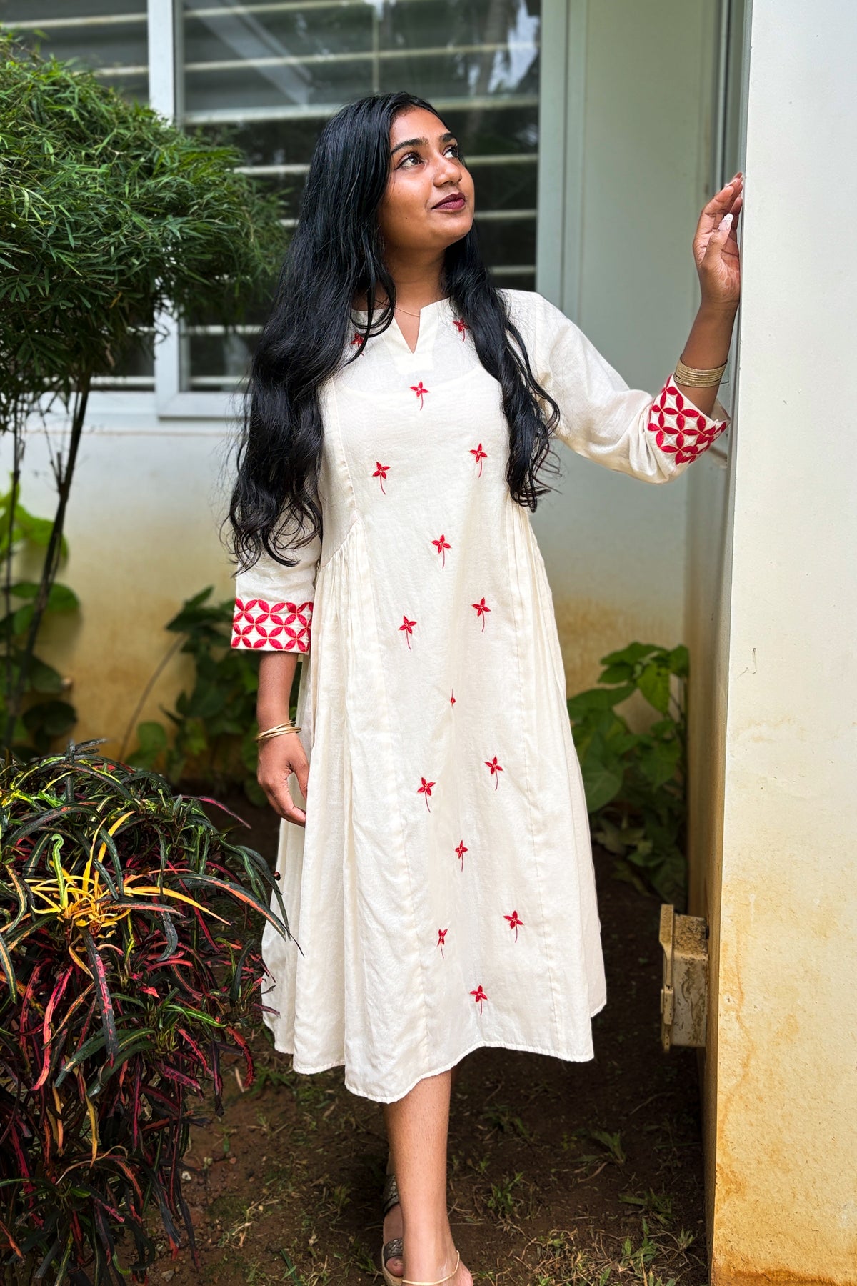 CHETHI SIDE GATHER SHORT DRESS