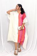 DUAL TONE STRIPED KAFTAN