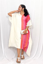 DUAL TONE STRIPED KAFTAN