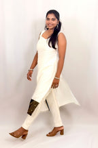 EBONY SLITTED KURTA