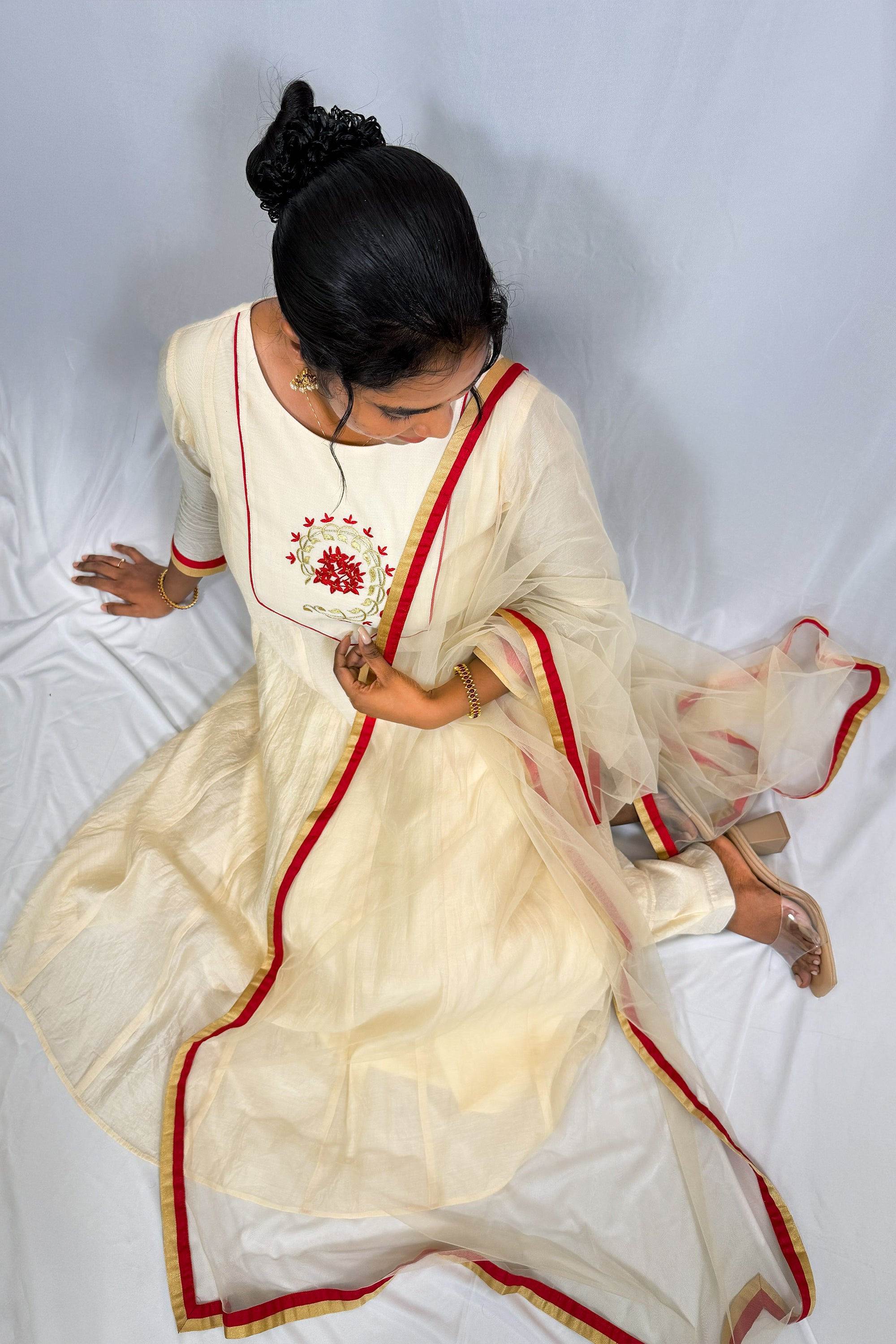 CHETHI BUTA ANARKALI SET