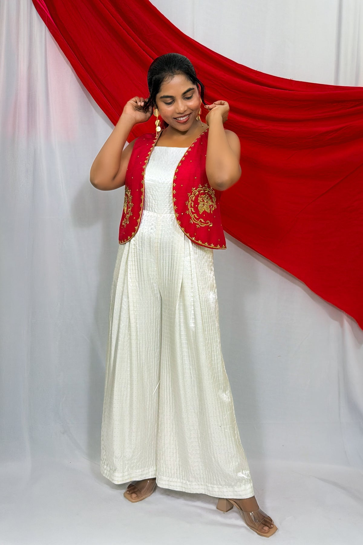 CHETHI BLOOM JUMPSUIT & JACKET SET