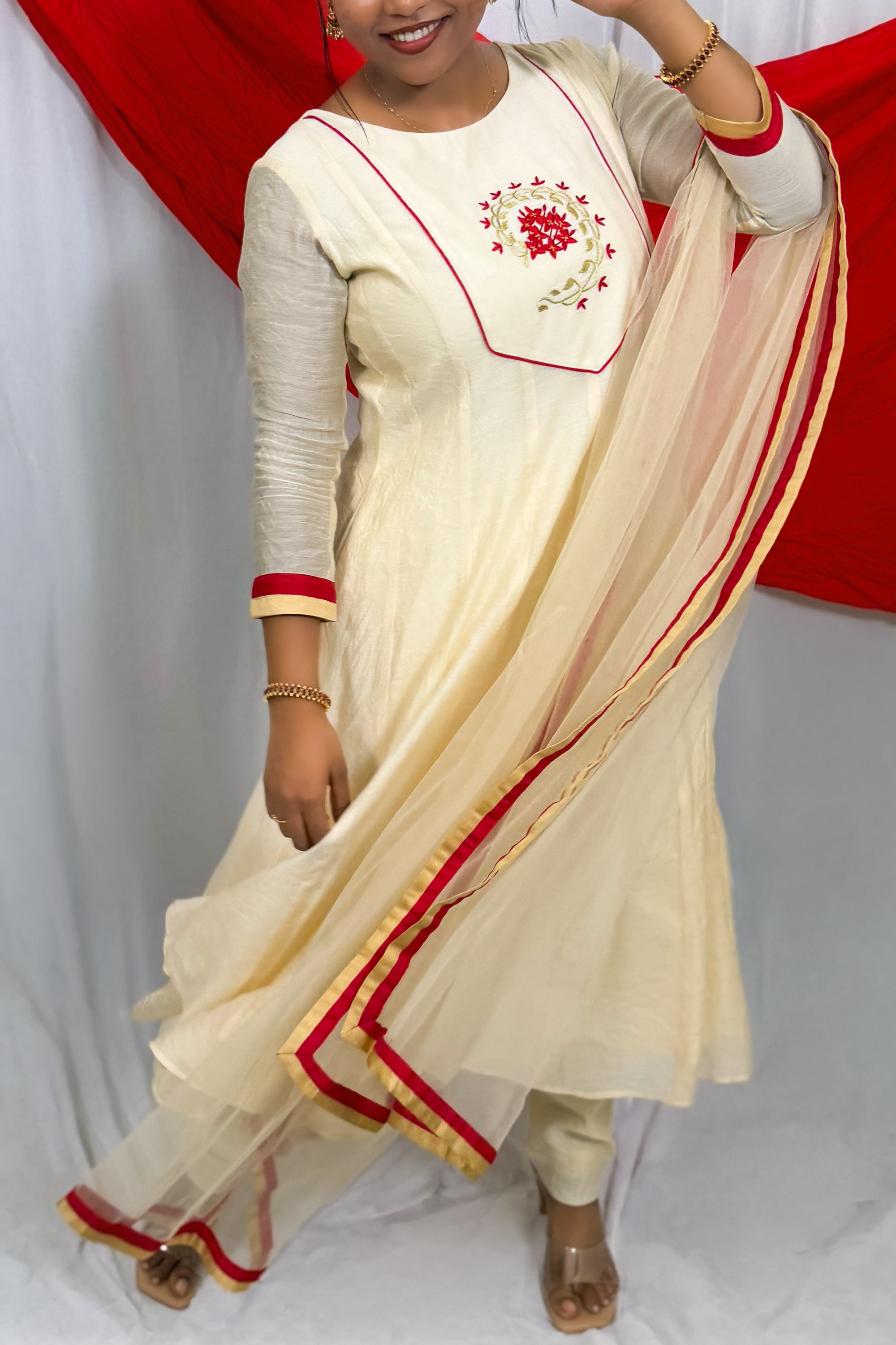 CHETHI BUTA ANARKALI SET