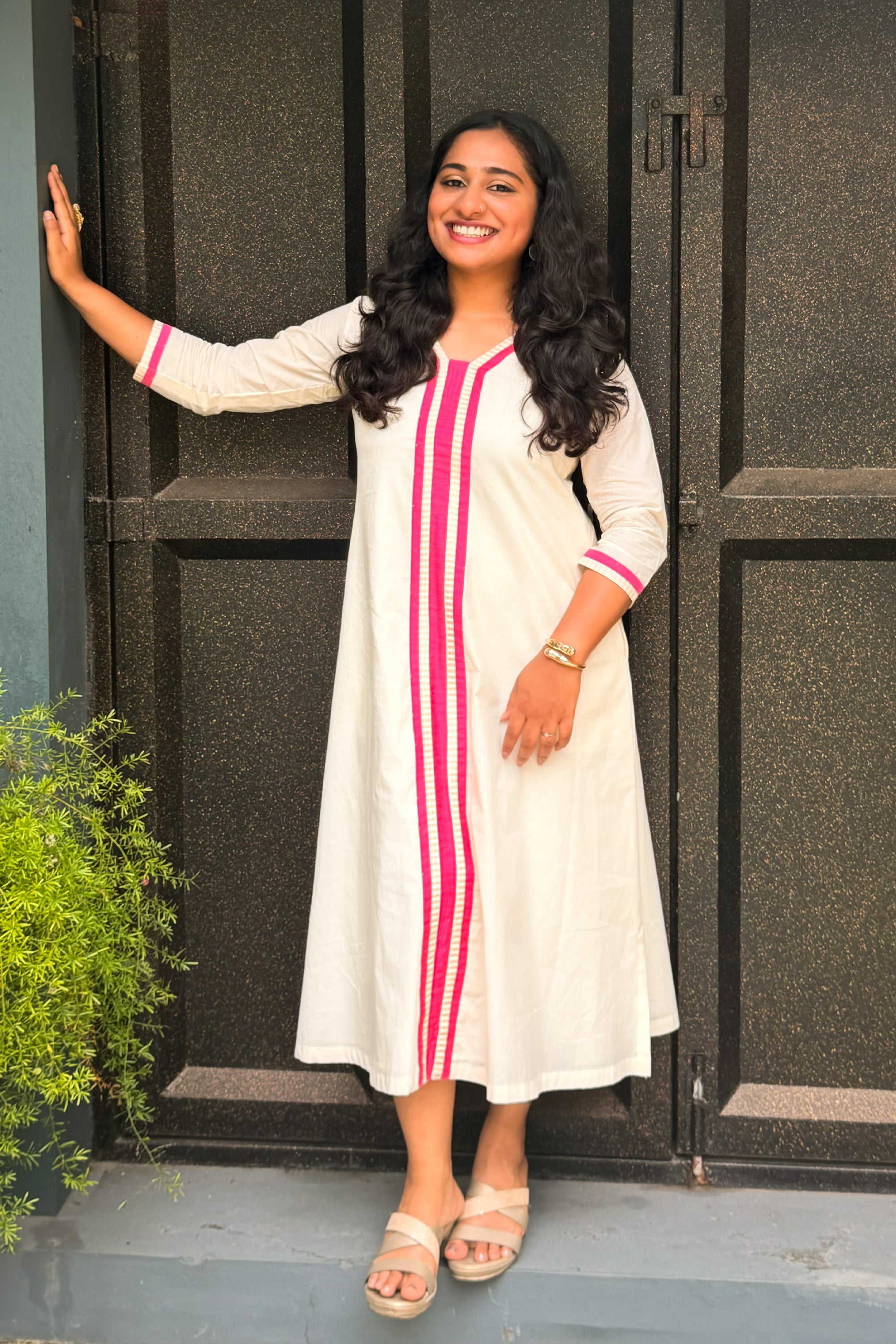 AURELIA V-NECK TUNIC DRESS