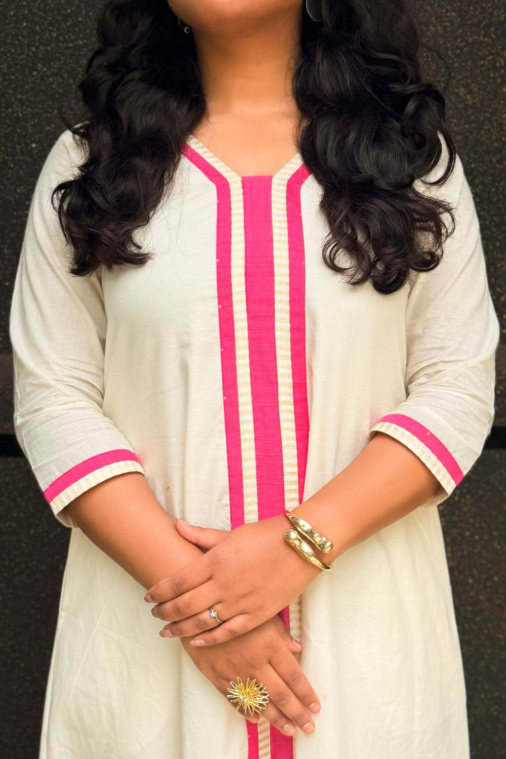 AURELIA V-NECK TUNIC DRESS
